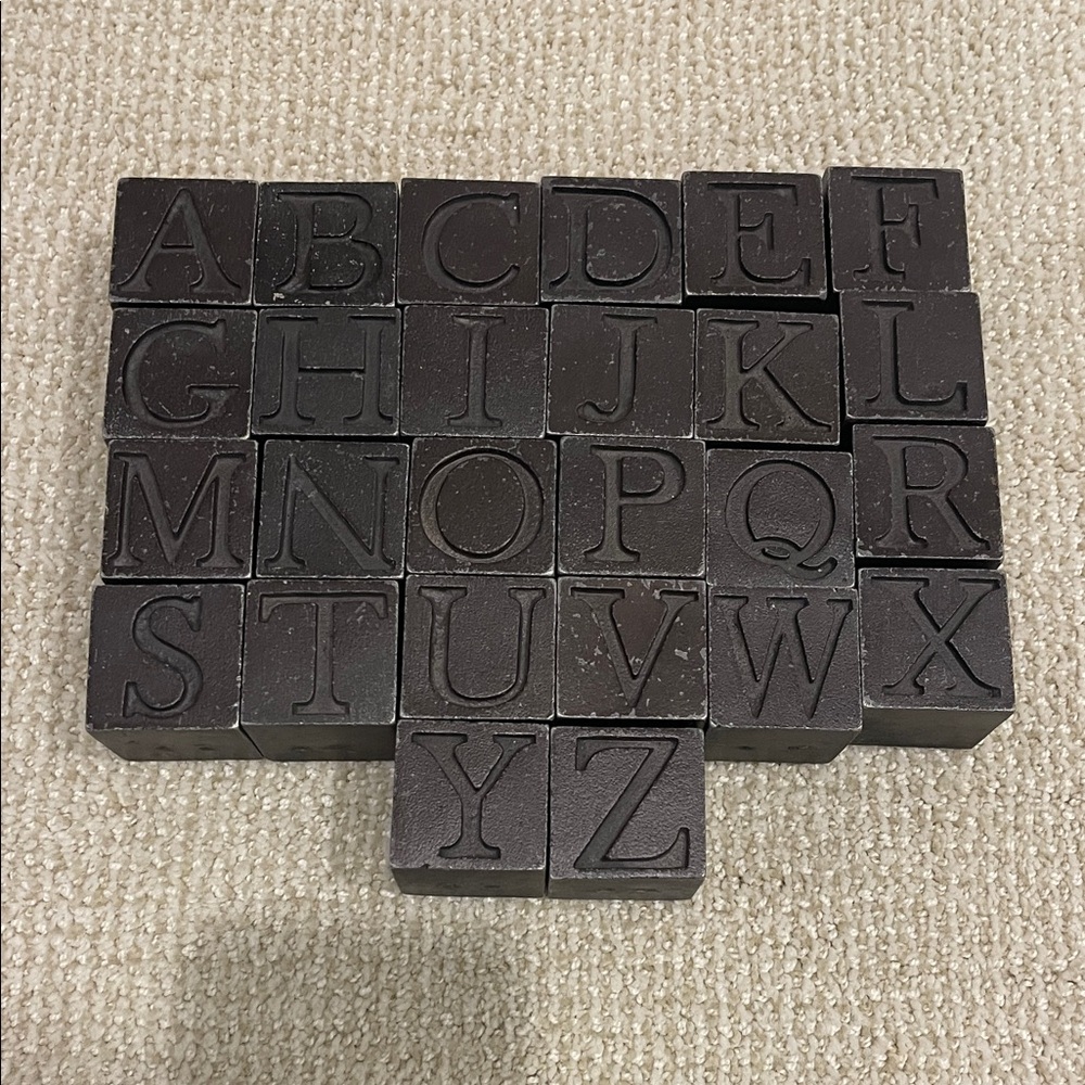 Sundance Catalog Black Alphabet Block Set